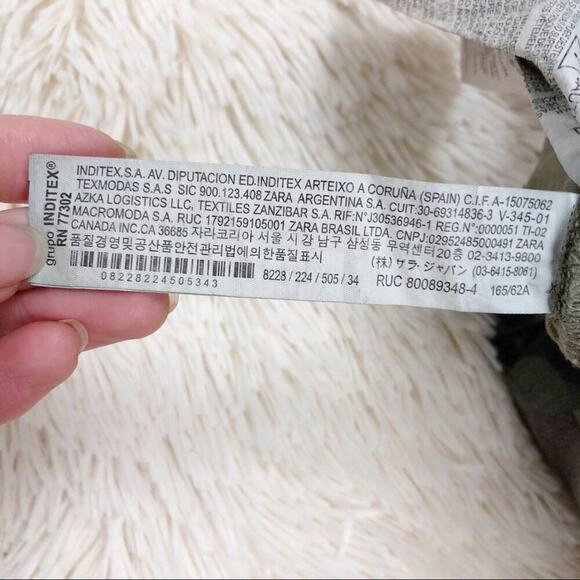 ZARA Z1975 CAMOUFLAGE SKINNY JEANS SIZE 2 - Picture 14 of 15